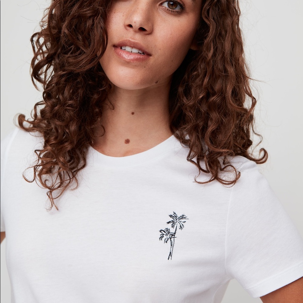 Aritzia Babaton Palm Tree Tee